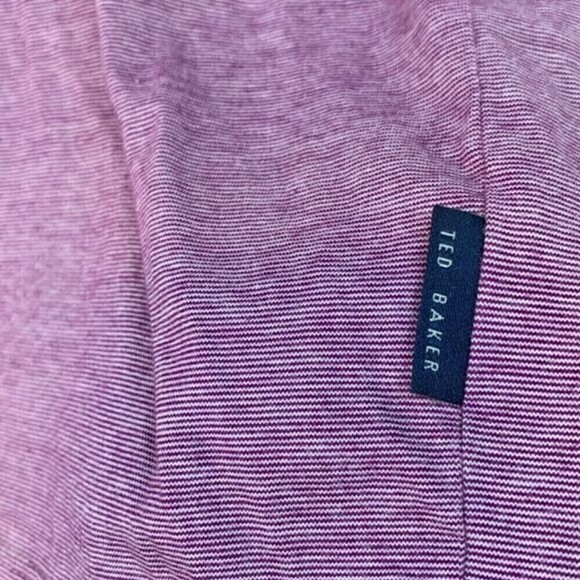 Ted Baker London Casanova Pocket Polo Casual Men's Purple Polo Shirt - Picture 8 of 9